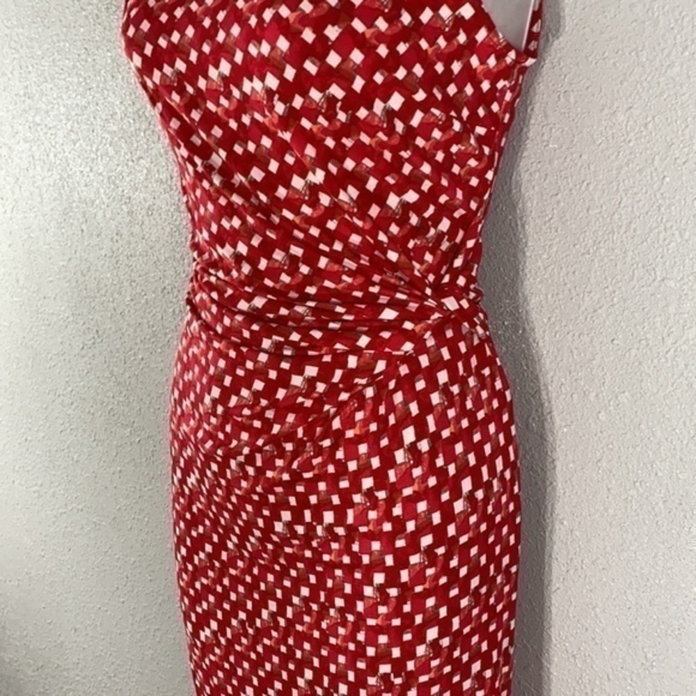 NIC+ZOE Red Printed Sleeveless Sheath Dress - Picture 9 of 12